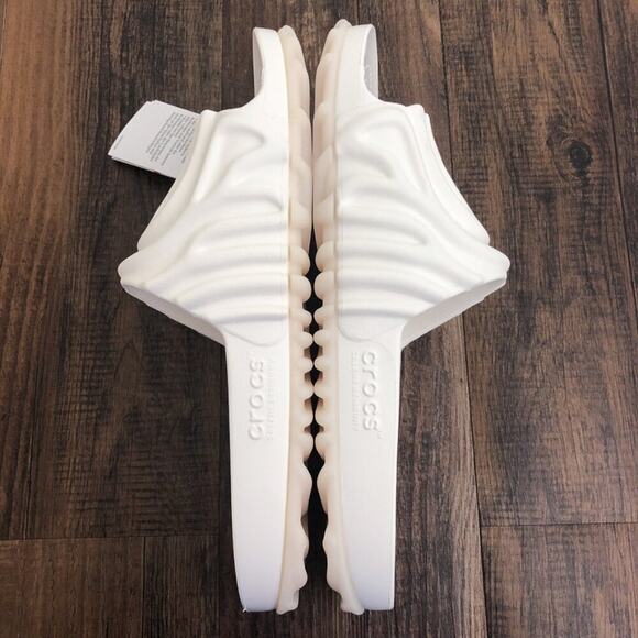 Crocs X Salehe Bembury The Pollex Slide Sandal Lightweight Size 12 Mayo Cream - Picture 5 of 9